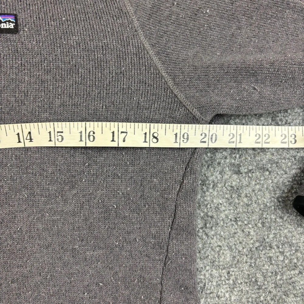 PATAGONIA Women’s Grey/Black Better Sweater 1/4 Zip Fleece Pullover size: Large - Picture 8 of 9